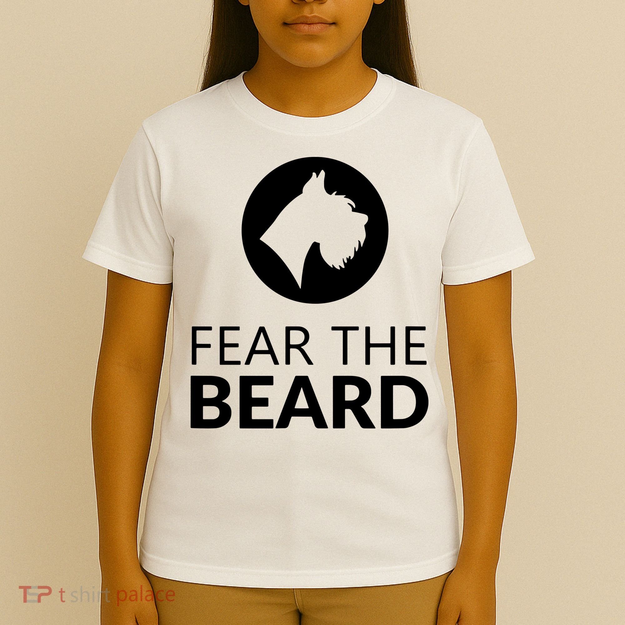 Fear The Beard Funny Schnauzer Lover T-Shirt