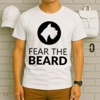Fear The Beard Funny Schnauzer Lover T-Shirt thumb 6