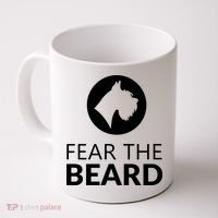 Fear The Beard Funny Schnauzer Lover Coffee Mug thumb 0