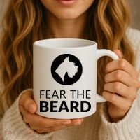 Fear The Beard Funny Schnauzer Lover Coffee Mug thumb 3
