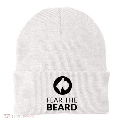 Fear The Beard Funny Schnauzer Lover Beanie