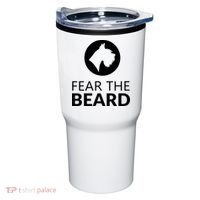 Fear The Beard Funny Schnauzer Lover Tumbler thumb 0