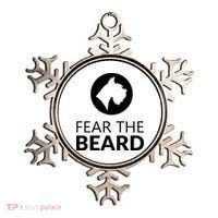 Fear The Beard Funny Schnauzer Lover Ornament thumb 0