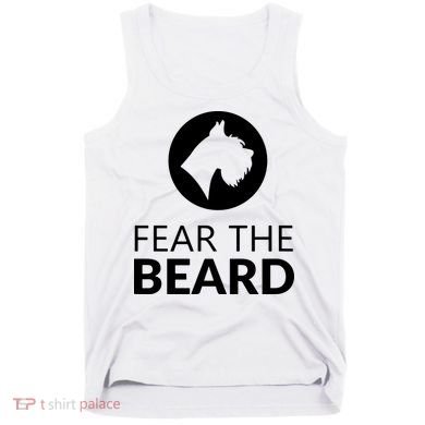 Fear The Beard Funny Schnauzer Lover Tank Top