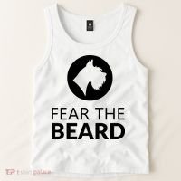 Fear The Beard Funny Schnauzer Lover Tank Top thumb 2