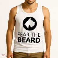 Fear The Beard Funny Schnauzer Lover Tank Top thumb 3