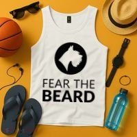 Fear The Beard Funny Schnauzer Lover Tank Top thumb 4