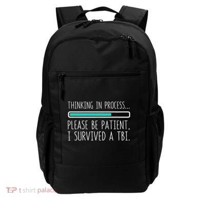 Funny Traumatic Brain Injury Awareness Thinking In Process Backpack