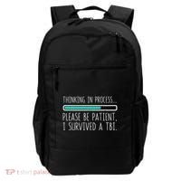 Funny Traumatic Brain Injury Awareness Thinking In Process Backpack thumb 0