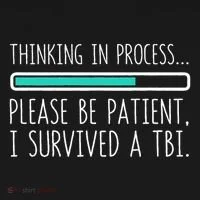 Funny Traumatic Brain Injury Awareness Thinking In Process Bucket Hat thumb 4
