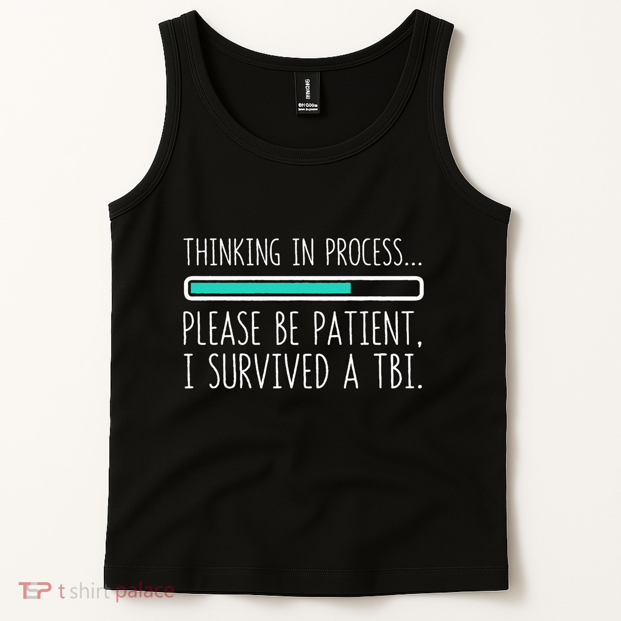 Funny Traumatic Brain Injury Awareness Thinking In Process Tank Top