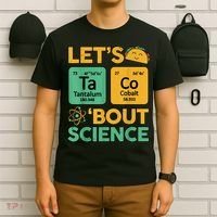 Funny Taco Bout Science Tuesday Chemistry STEM Teacher T-Shirt thumb 6