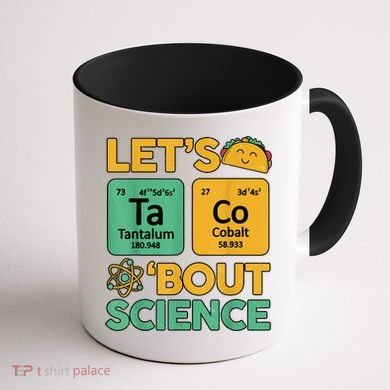Funny Taco Bout Science Tuesday Chemistry STEM Teacher Coffee Mug back