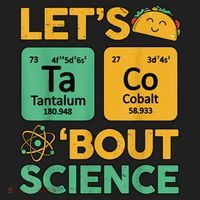 Funny Taco Bout Science Tuesday Chemistry STEM Teacher Golf Towel thumb 3