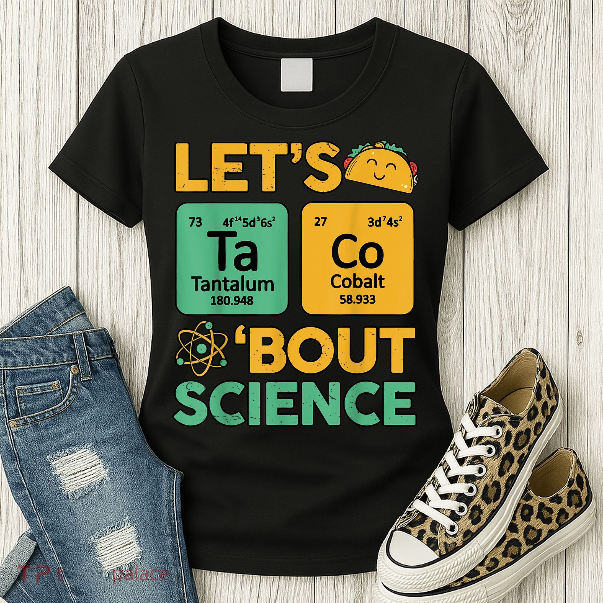 Funny Taco Bout Science Tuesday Chemistry STEM Teacher Women's T-Shirt
