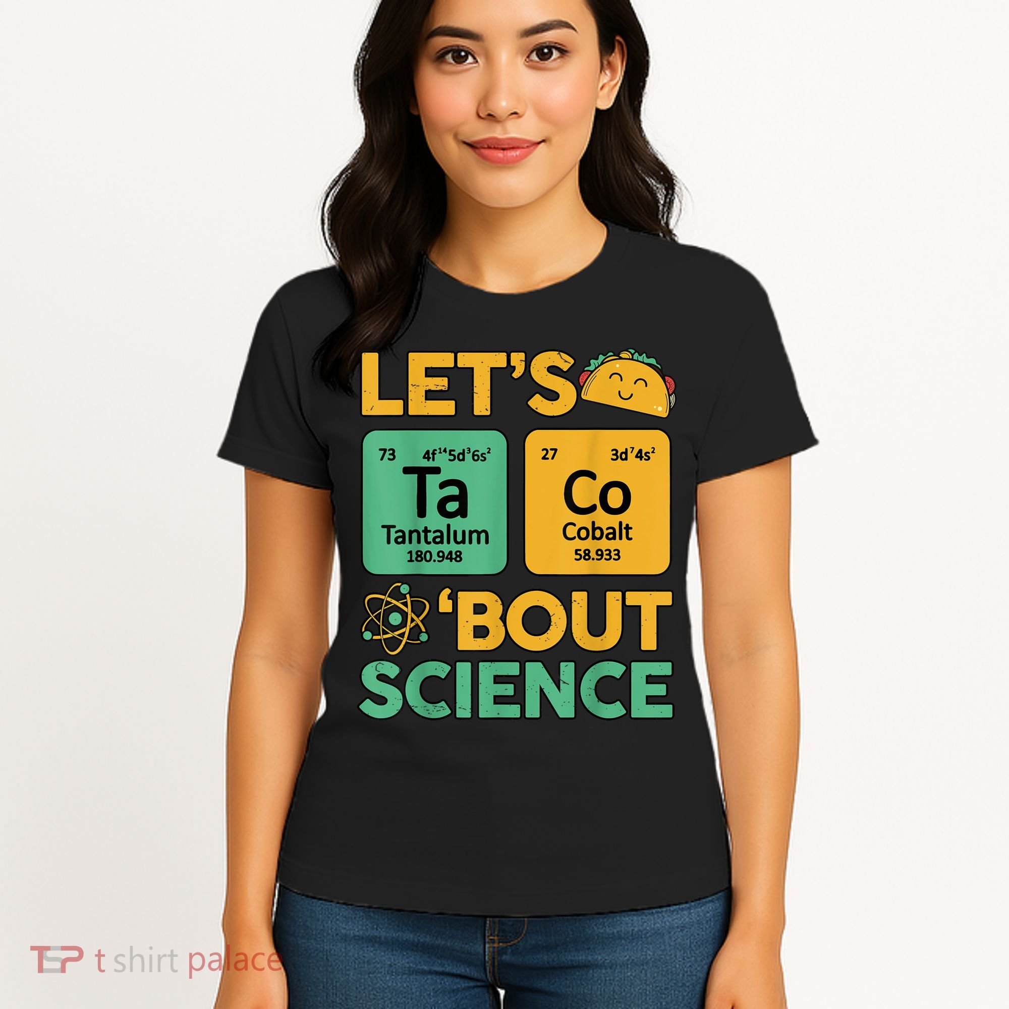 Funny Taco Bout Science Tuesday Chemistry STEM Teacher Women's T-Shirt