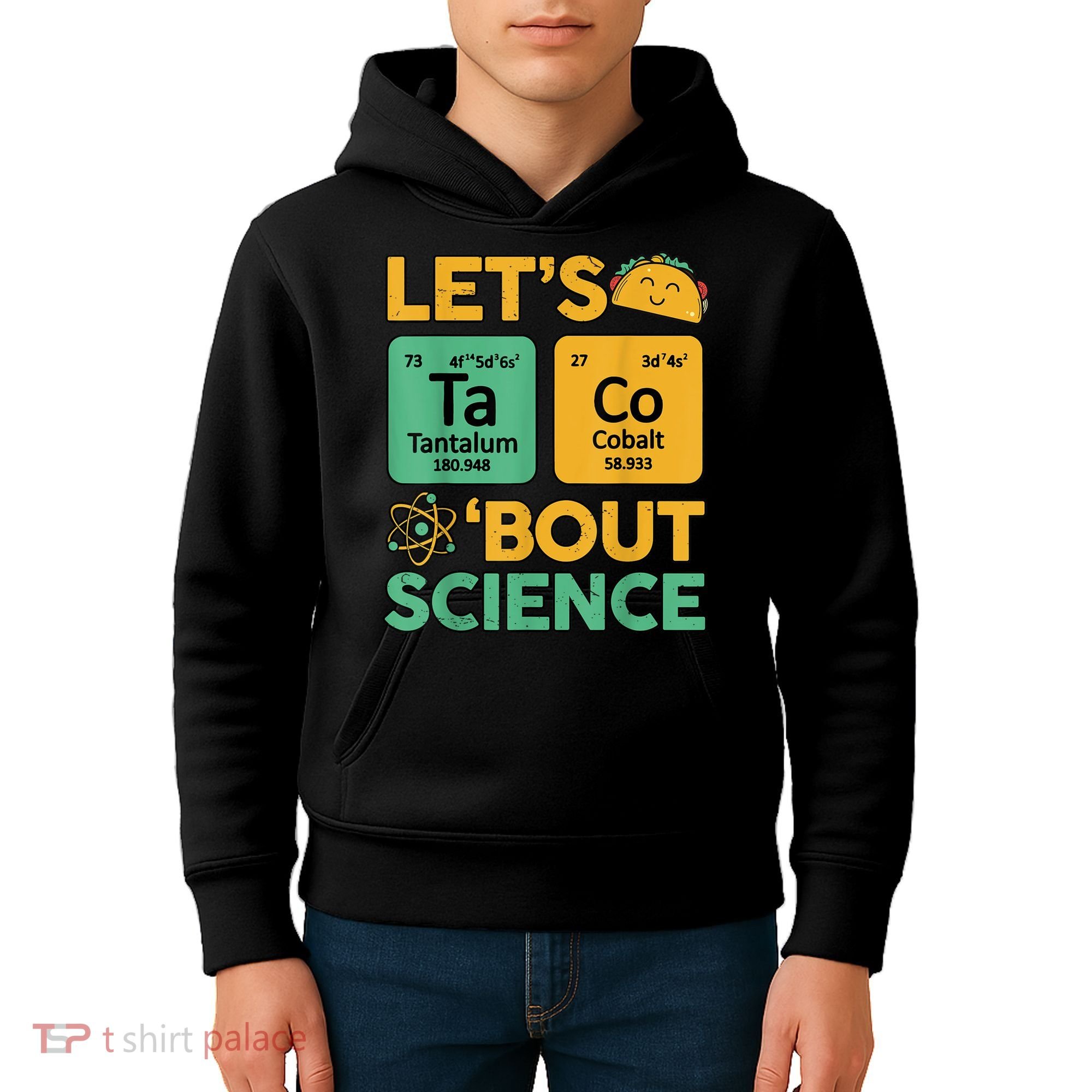 Funny Taco Bout Science Tuesday Chemistry STEM Teacher Kids Hoodie
