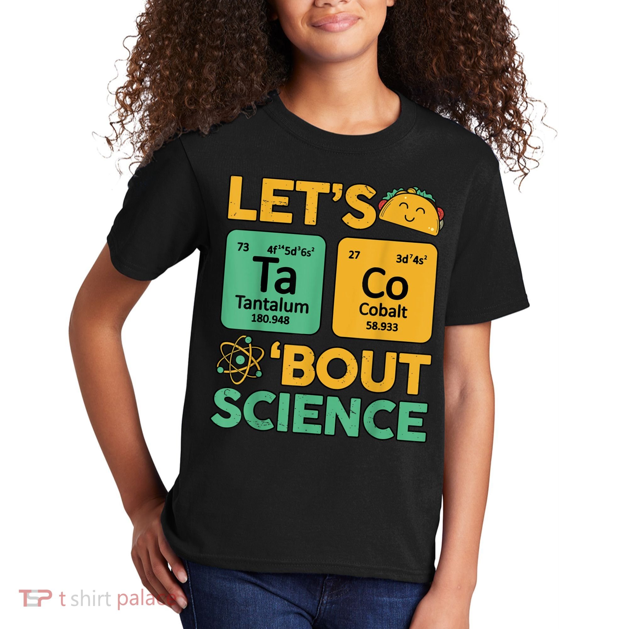 Funny Taco Bout Science Tuesday Chemistry STEM Teacher Kids T-Shirt