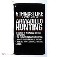Funny Things Beer Armadillo Possum Hunting Hunter Beer Gift Cute Gift Golf Towel thumb 0
