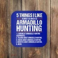 Funny Things Beer Armadillo Possum Hunting Hunter Beer Gift Cute Gift Coaster thumb 0