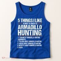 Funny Things Beer Armadillo Possum Hunting Hunter Beer Gift Cute Gift Tank Top thumb 2