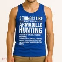 Funny Things Beer Armadillo Possum Hunting Hunter Beer Gift Cute Gift Tank Top thumb 3