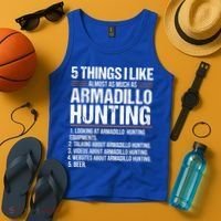 Funny Things Beer Armadillo Possum Hunting Hunter Beer Gift Cute Gift Tank Top thumb 4
