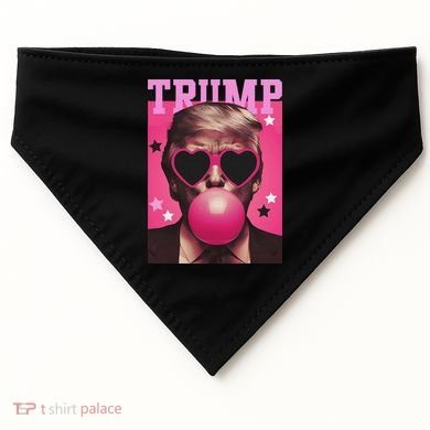 Funny Trump B.U.B.B.L.E Gum Sunglass Heart USA-Made Doggie Bandana