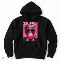 Funny Trump B.U.B.B.L.E Gum Sunglass Heart Hoodie thumb 0