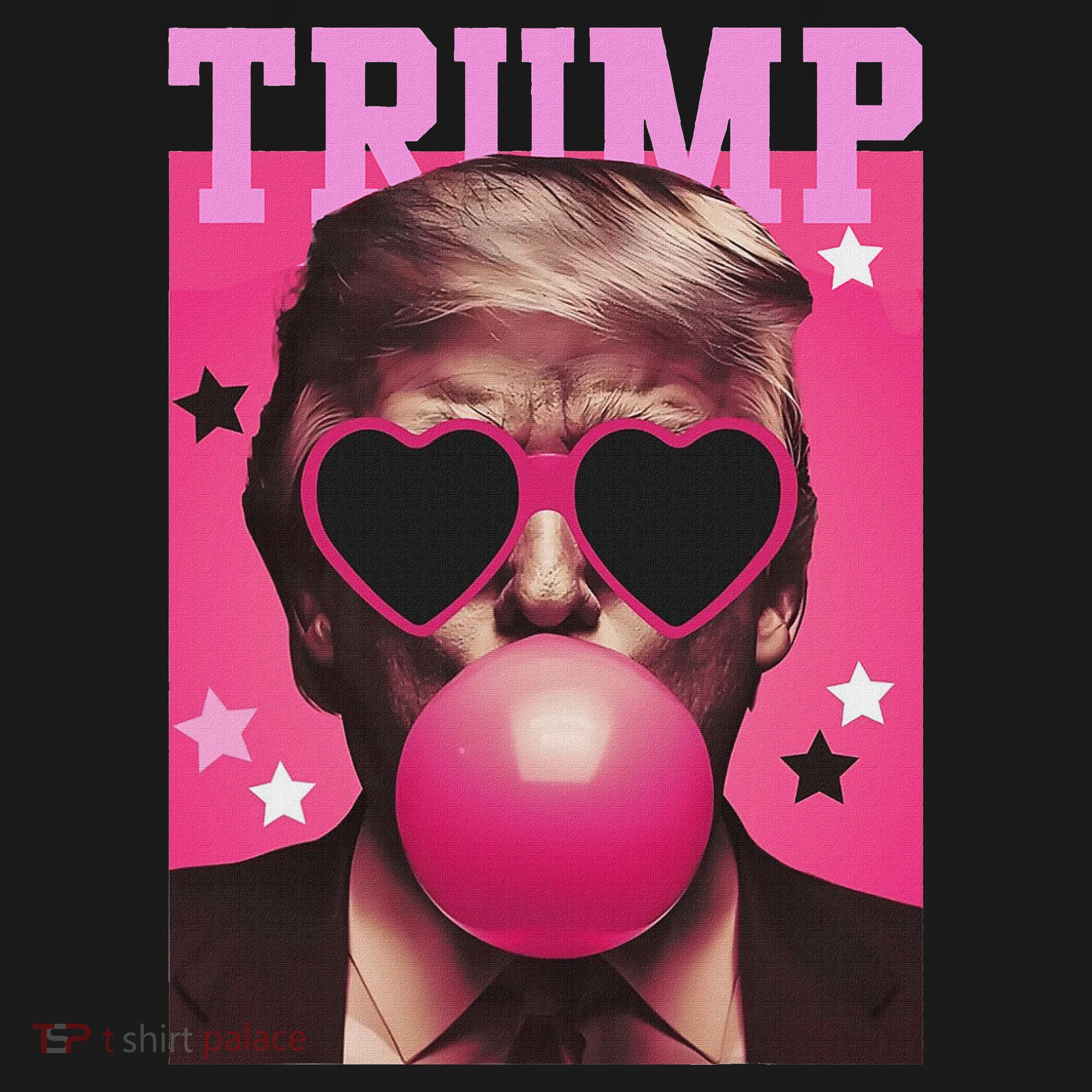 Funny Trump B.U.B.B.L.E Gum Sunglass Heart Hoodie