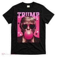 Funny Trump B.U.B.B.L.E Gum Sunglass Heart T-Shirt thumb 0