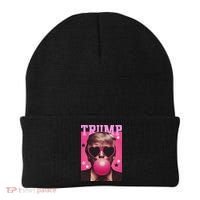 Funny Trump B.U.B.B.L.E Gum Sunglass Heart Beanie thumb 0