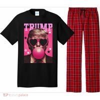 Funny Trump B.U.B.B.L.E Gum Sunglass Heart Pajama Set thumb 0