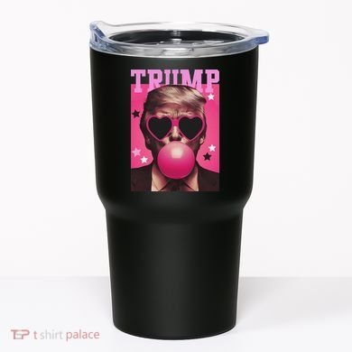 Funny Trump B.U.B.B.L.E Gum Sunglass Heart Tumbler