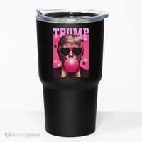 Funny Trump B.U.B.B.L.E Gum Sunglass Heart Tumbler thumb 0