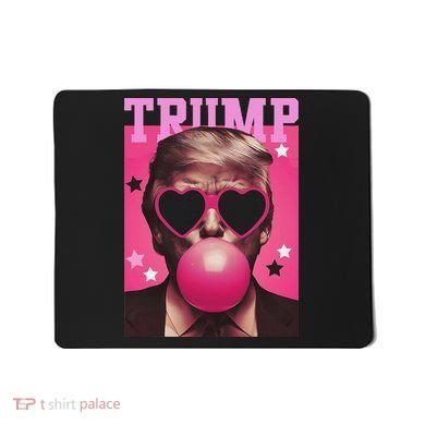 Funny Trump B.U.B.B.L.E Gum Sunglass Heart Mousepad