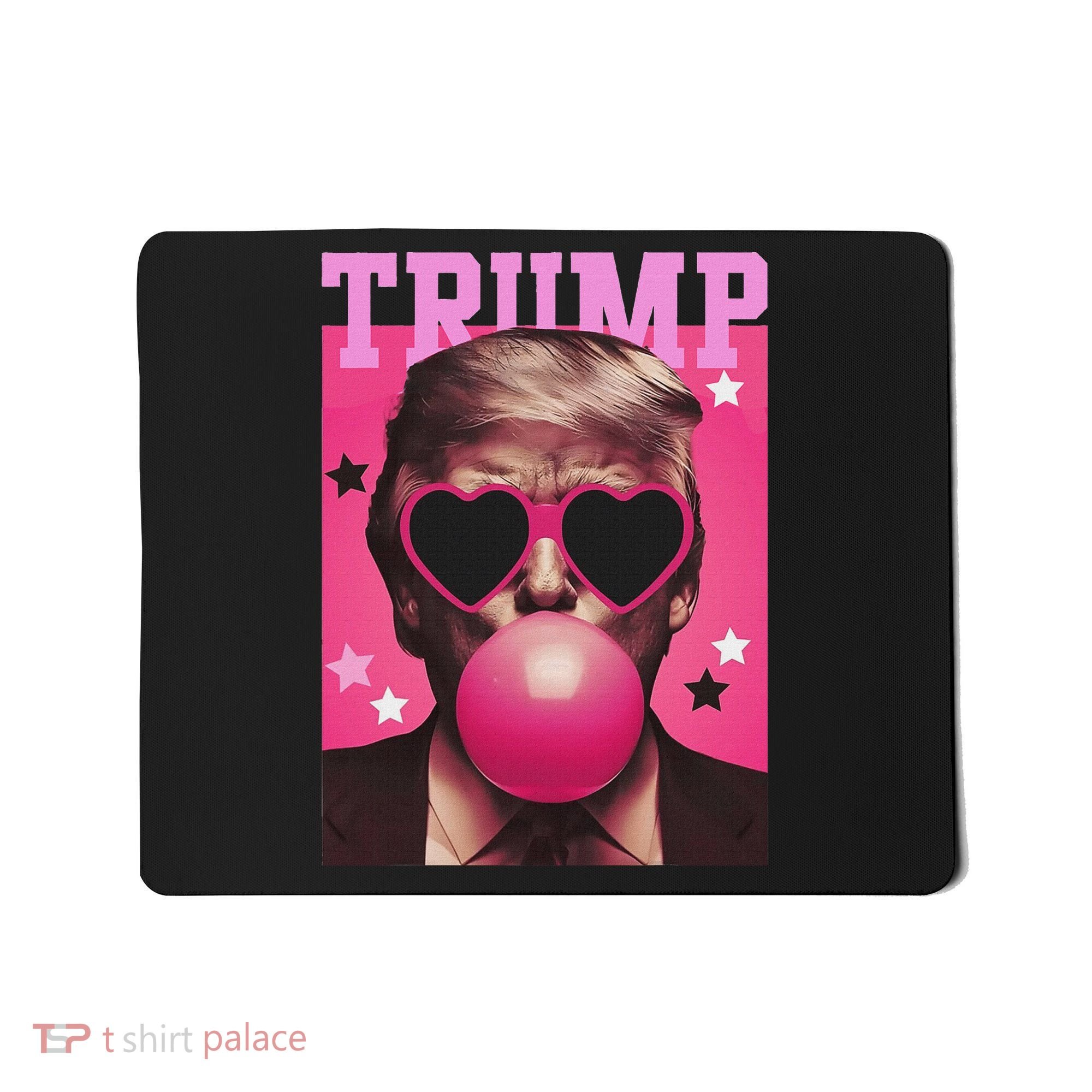 Funny Trump B.U.B.B.L.E Gum Sunglass Heart Mousepad