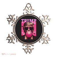 Funny Trump B.U.B.B.L.E Gum Sunglass Heart Ornament thumb 0