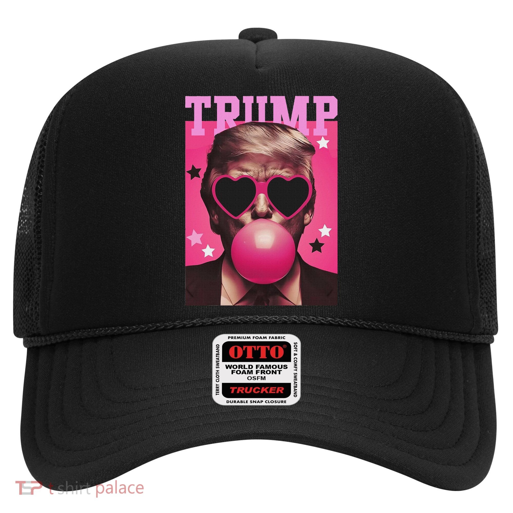 Funny Trump B.U.B.B.L.E Gum Sunglass Heart Hat