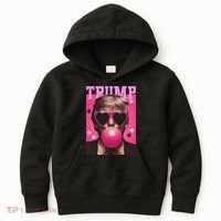 Funny Trump B.U.B.B.L.E Gum Sunglass Heart Kids Hoodie thumb 0