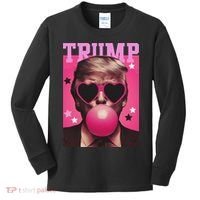 Funny Trump B.U.B.B.L.E Gum Sunglass Heart Kids Long Sleeve Shirt thumb 0