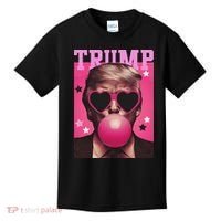 Funny Trump B.U.B.B.L.E Gum Sunglass Heart Kids T-Shirt thumb 0