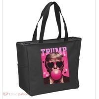 Funny Trump B.U.B.B.L.E Gum Sunglass Heart Tote Bag thumb 2