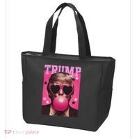 Funny Trump B.U.B.B.L.E Gum Sunglass Heart Tote Bag thumb 3