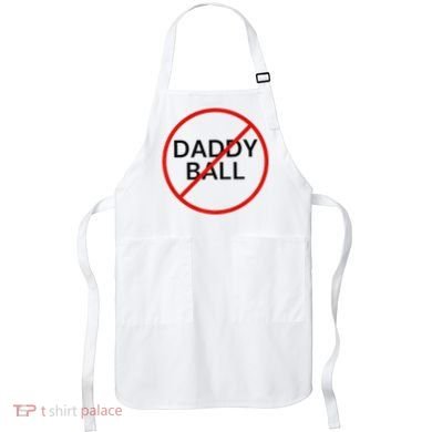 Funny Travel Baseball  No Daddy Ball Apron