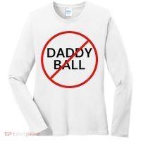 Funny Travel Baseball  No Daddy Ball Women's Long Sleeve Shirt thumb 0