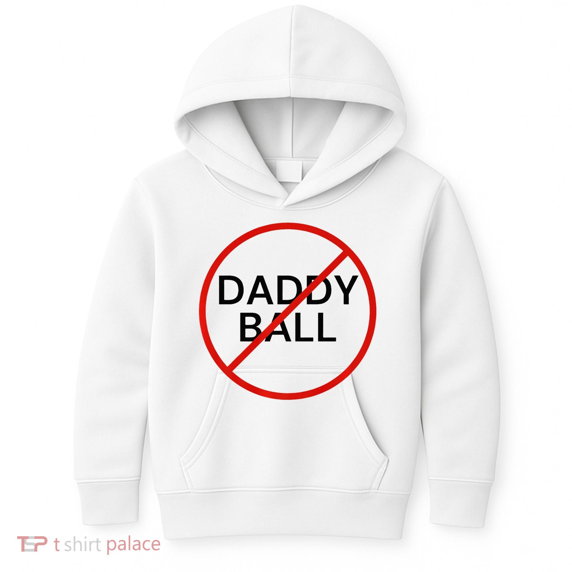 Funny Travel Baseball  No Daddy Ball Kids Hoodie