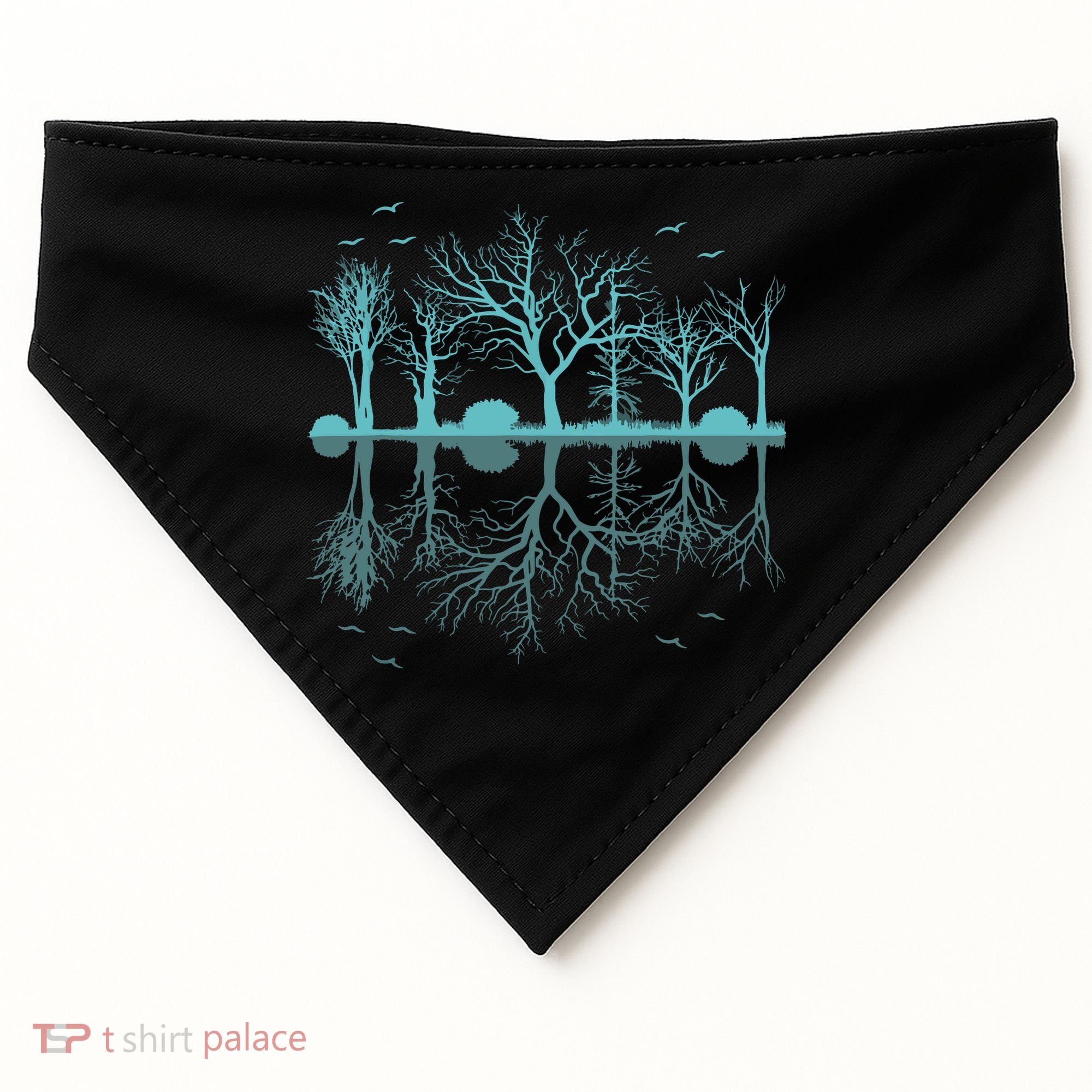 Forest Trees Birds Nature Lovers Wildlife Camping USA-Made Doggie Bandana