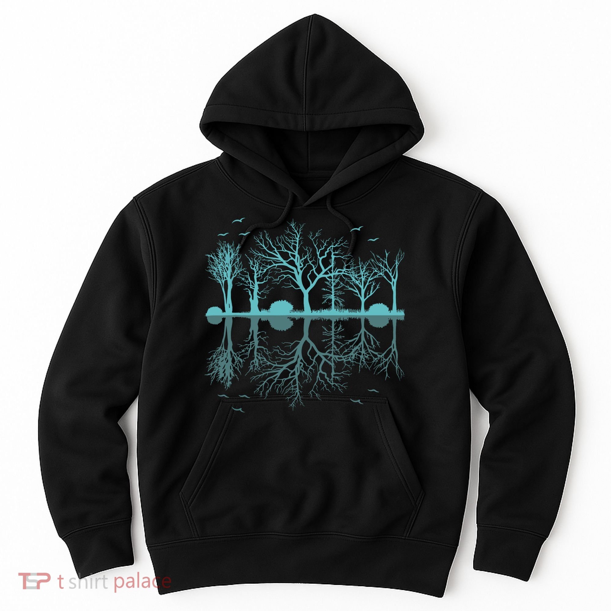 Forest Trees Birds Nature Lovers Wildlife Camping Hoodie