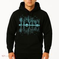 Forest Trees Birds Nature Lovers Wildlife Camping Hoodie thumb 2